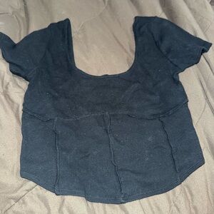 Black crop top
